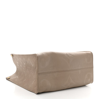 Louis Vuitton Empreinte Monogram Giant Onthego MM Tourterelle 4 of 12
