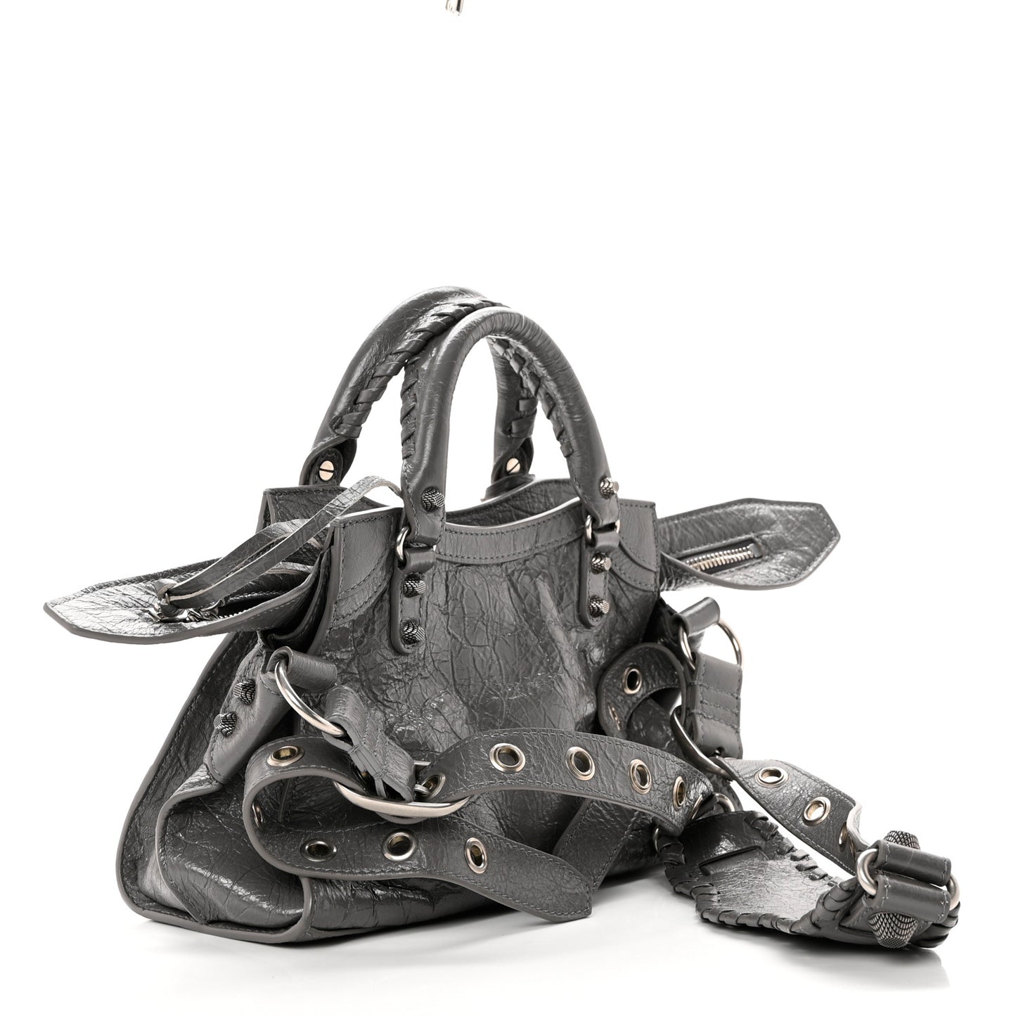 Agneau Arena Neo Cagole Handbag XS Dark Grey