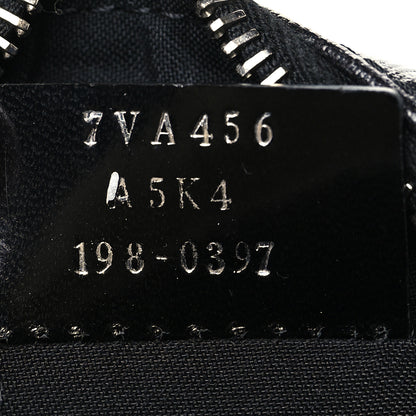 Fendi Glazed Fabric Vitello Century FF 1974 Stamp Patch Small Crossbody Messenger Black 7 of 10