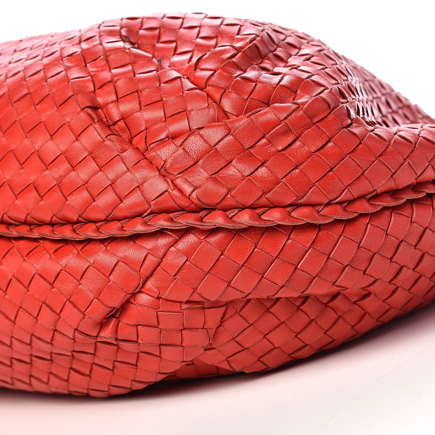 Nappa Intrecciato Large Belly Veneta Hobo Flame