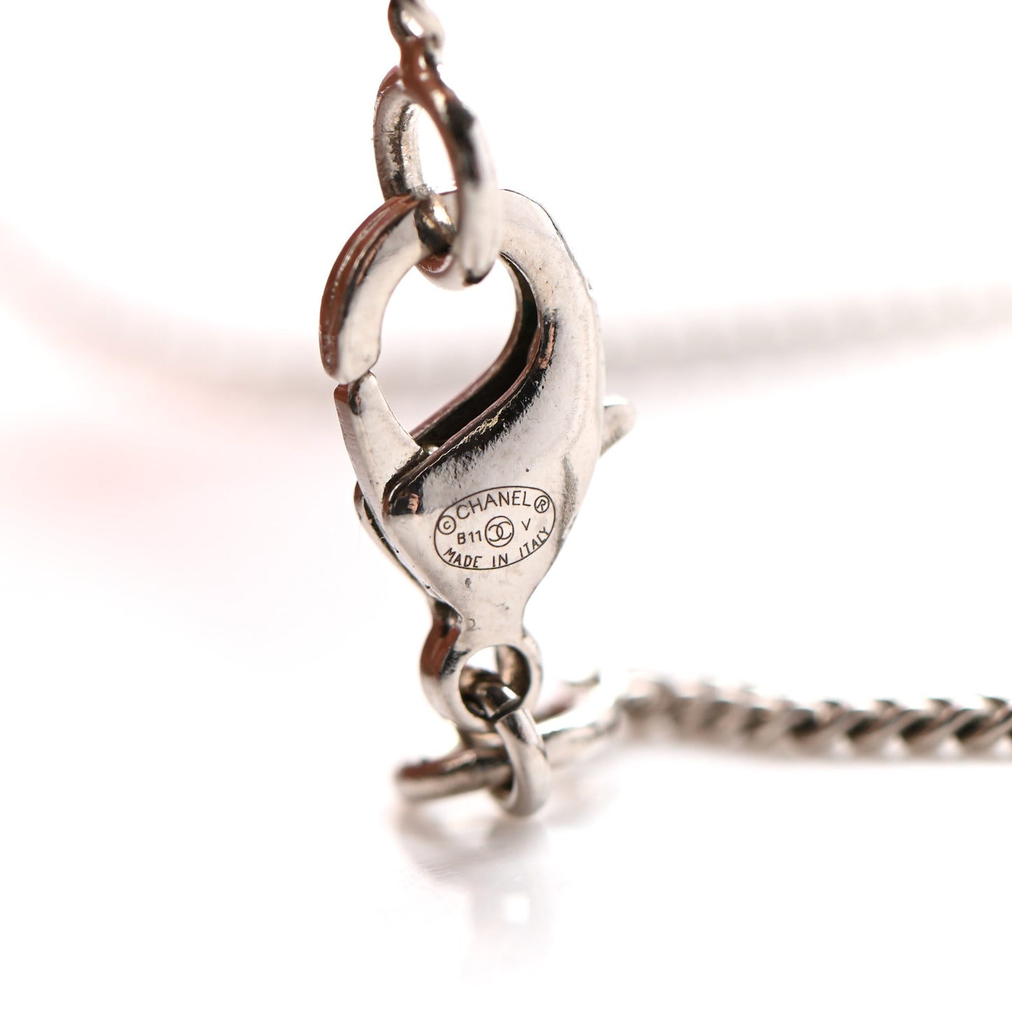 Crystal Timeless CC Necklace Silver