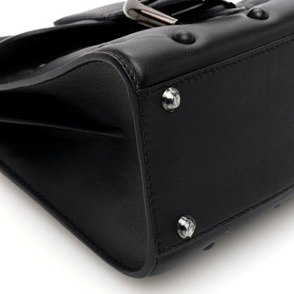 Delvaux Grained Rodeo Calfskin Quilted Mini Brillant Satchel Black 9 of 10
