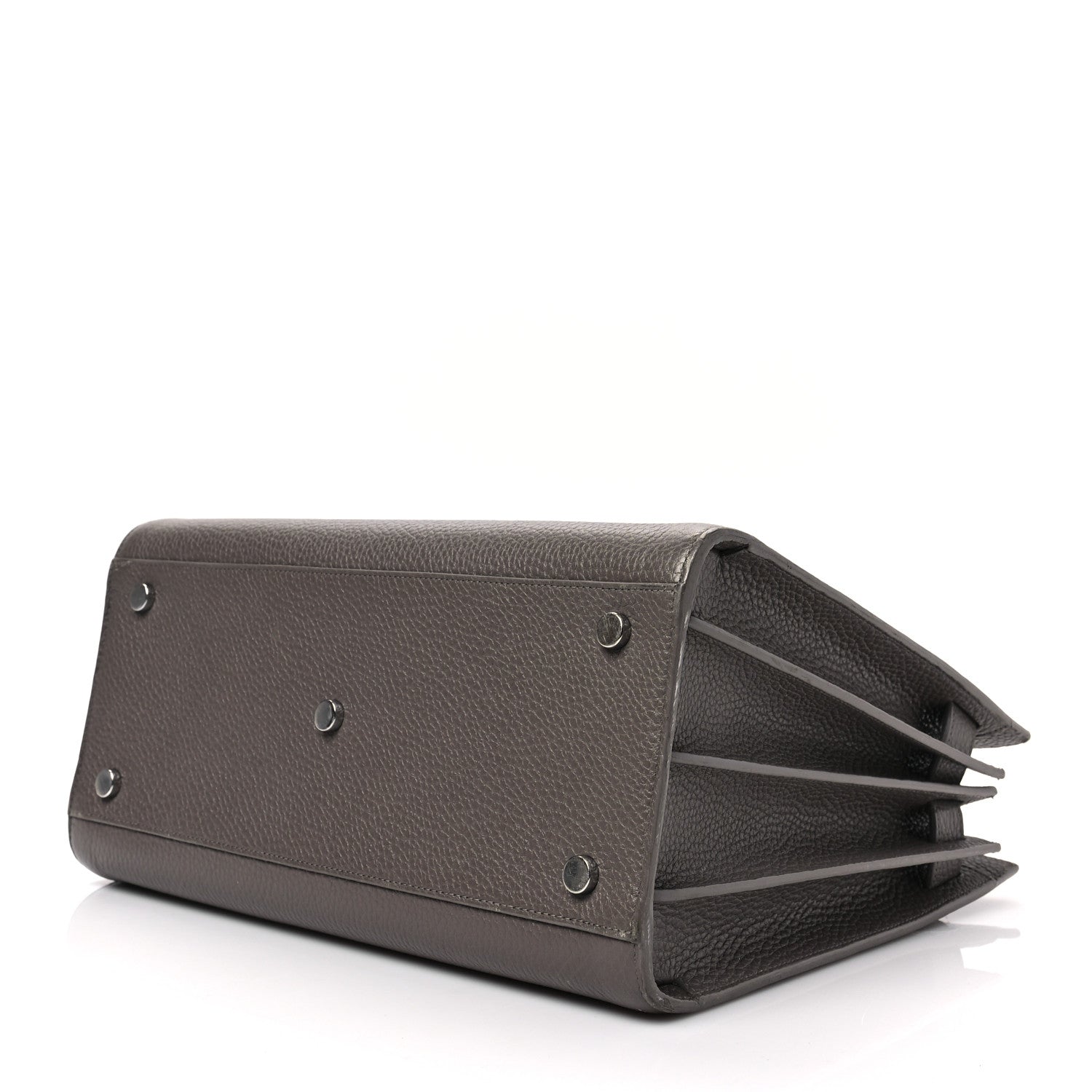 Saint Laurent Grained Calfskin Small Sac De Jour Fog 7 of 9