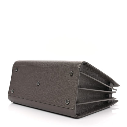 Saint Laurent Grained Calfskin Small Sac De Jour Fog 7 of 9