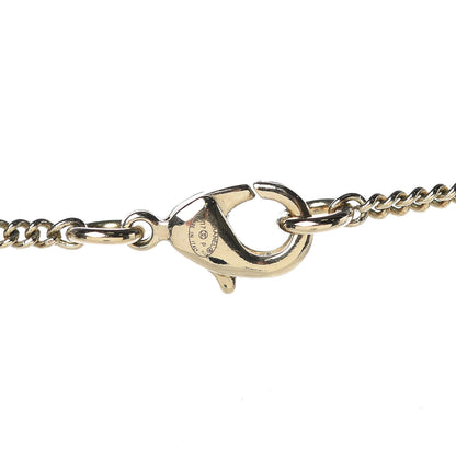 Chanel Pearl CC Pendant Necklace Gold Pearly Beige 4 of 5