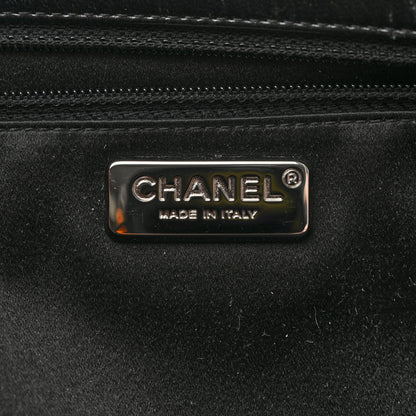 Chanel Lambskin Chevron Evening Clutch Black 6 of 13