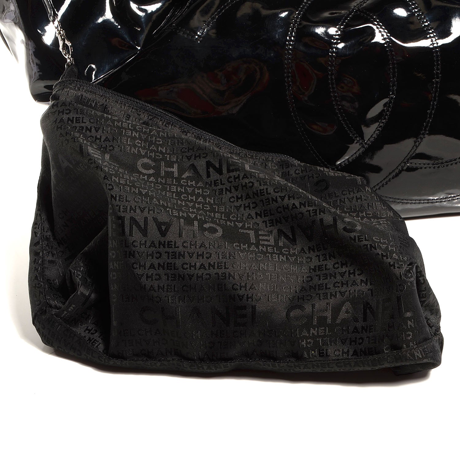 Chanel Vinyl XL Coco Cabas Black 8 of 8