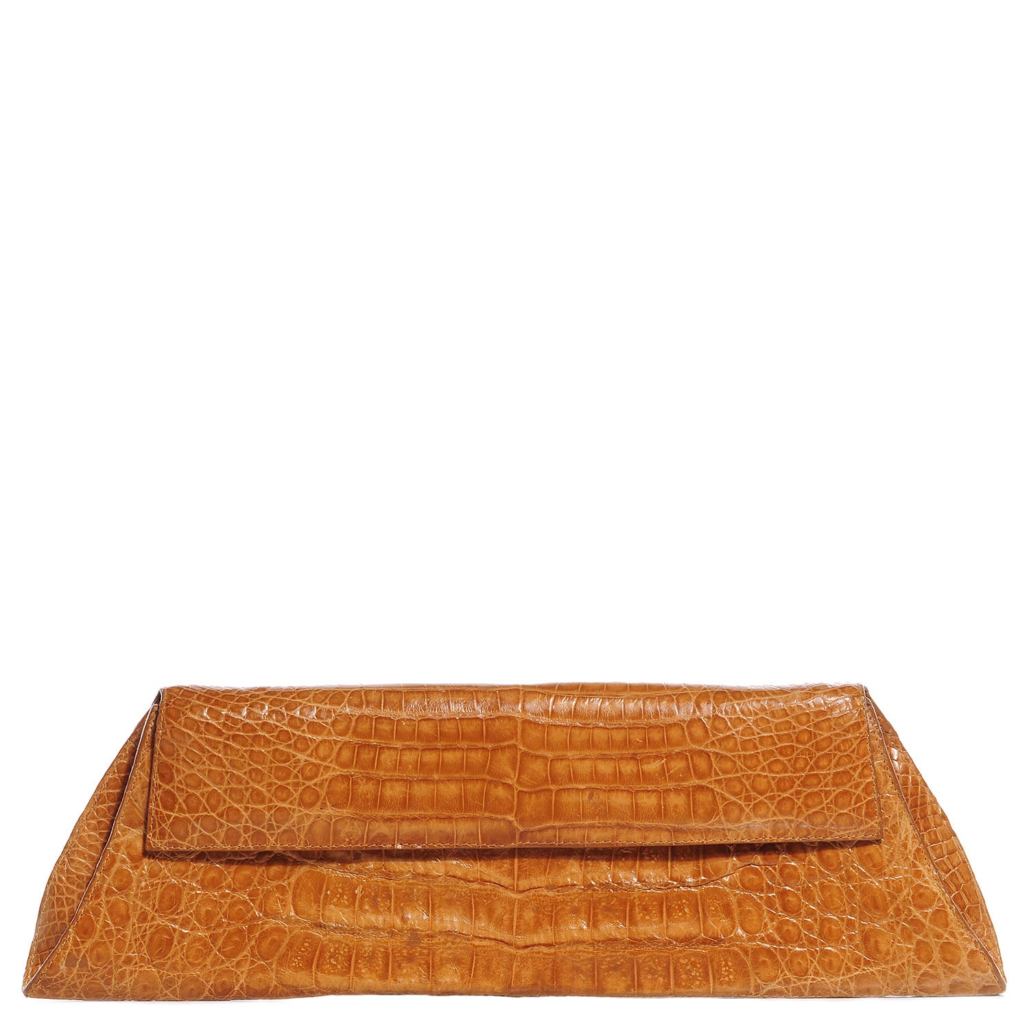 Nancy Gonzalez Crocodile Long Clutch Gold 1 of 7
