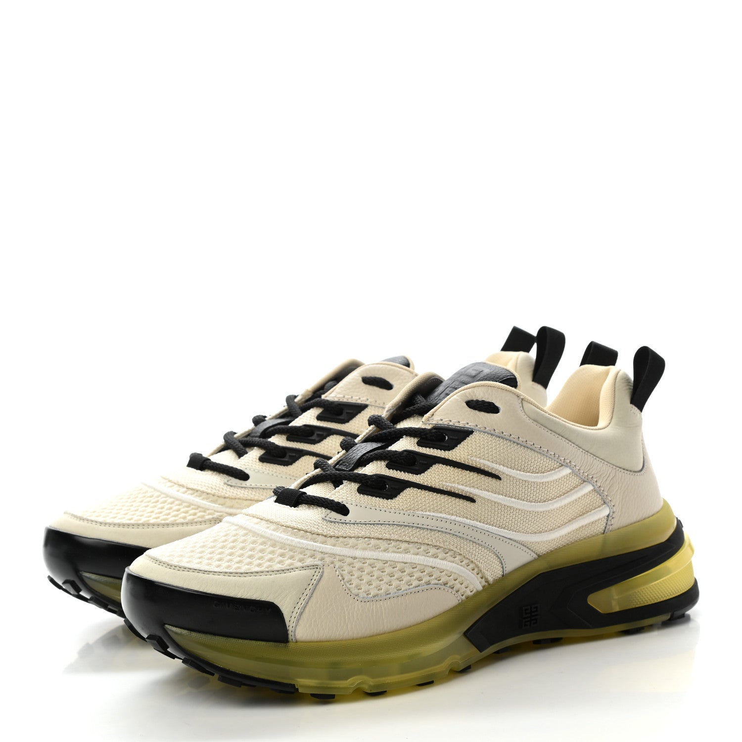 Givenchy Calfskin Mesh Technical Canvas Mens GIV 1 Sneakers 42 Cream 3 of 8
