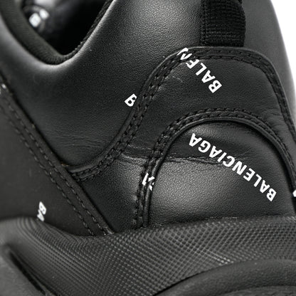 Balenciaga Technical Fabric Allover Logo Mens Triple S Sneakers 41 Black White 9 of 14