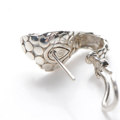 John Hardy Sterling Silver Cobra Omega Earrings 4 of 4