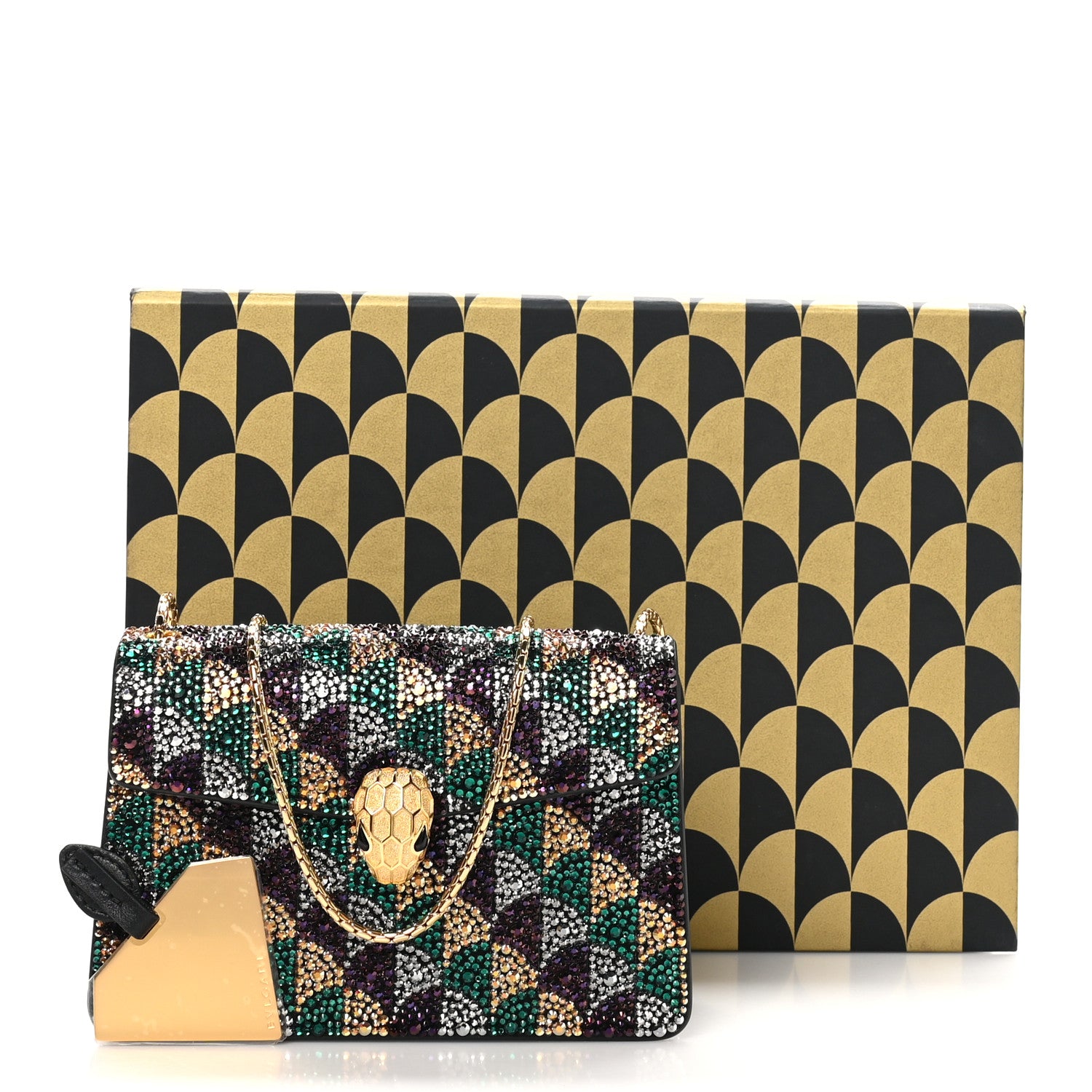 Bulgari Calla Crystal Serpenti Forever Mini Crossbody Bag Multicolor 11 of 11