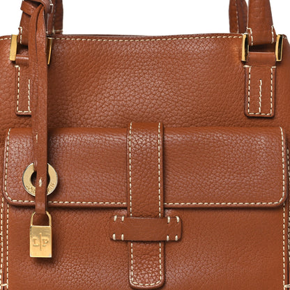 Loro Piana Odessa Calfskin Mini Globe Shoulder Bag Brown 7 of 9
