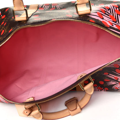 Louis Vuitton Monogram Jungle Dots Keepall Bandouliere 50 Sugar Pink Poppy 8 of 13