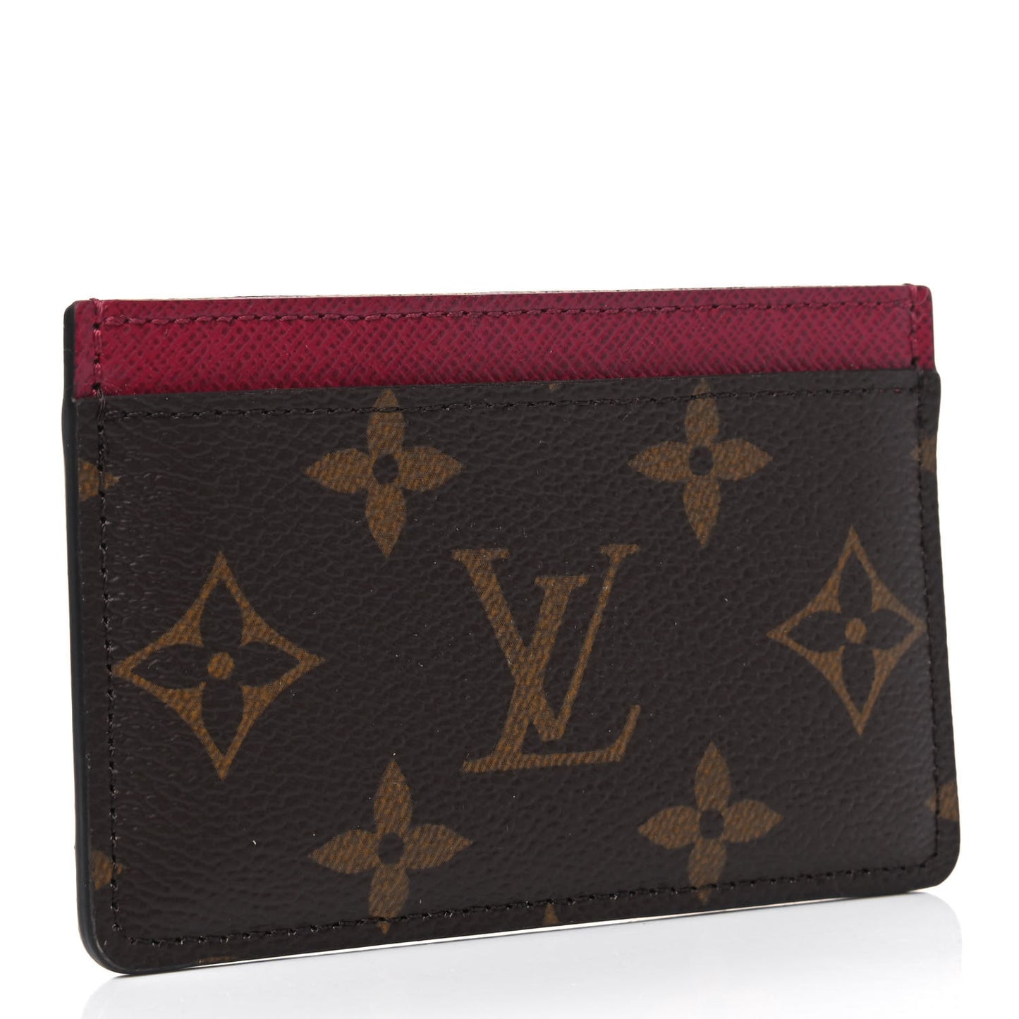 Monogram Card Holder Fuchsia