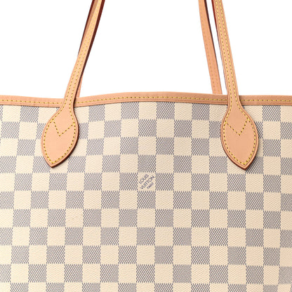 Louis Vuitton Damier Azur Neo Neverfull MM Rose Ballerine 7 of 10