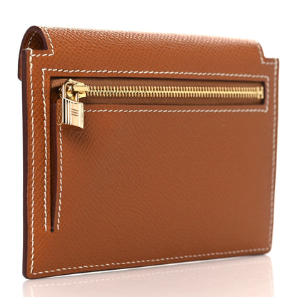 Hermes Epsom Kelly Pocket Compact Wallet Gold 3 of 8