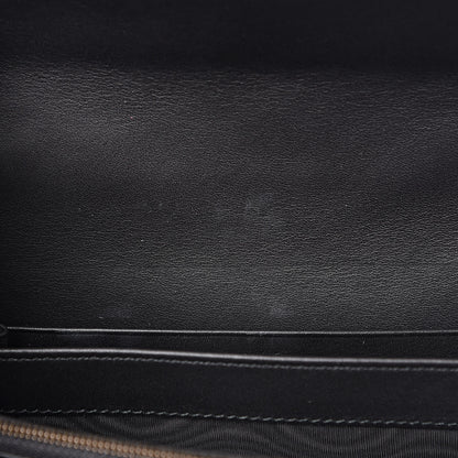 Gucci Velvet Matelasse GG Marmont Chain Wallet Black 5 of 11