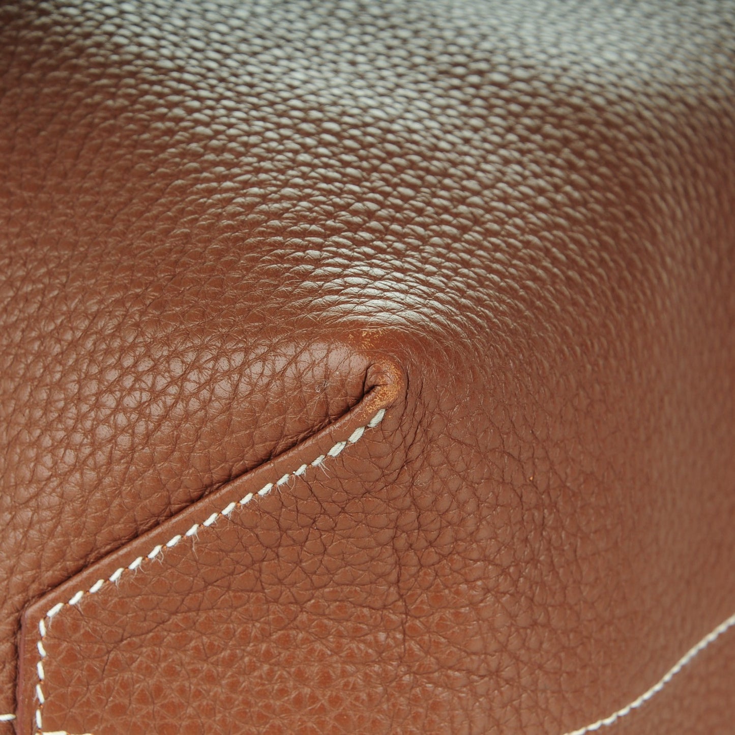 Taurillon Clemence Double Sens 45 Reversible Tote Marron Tosca