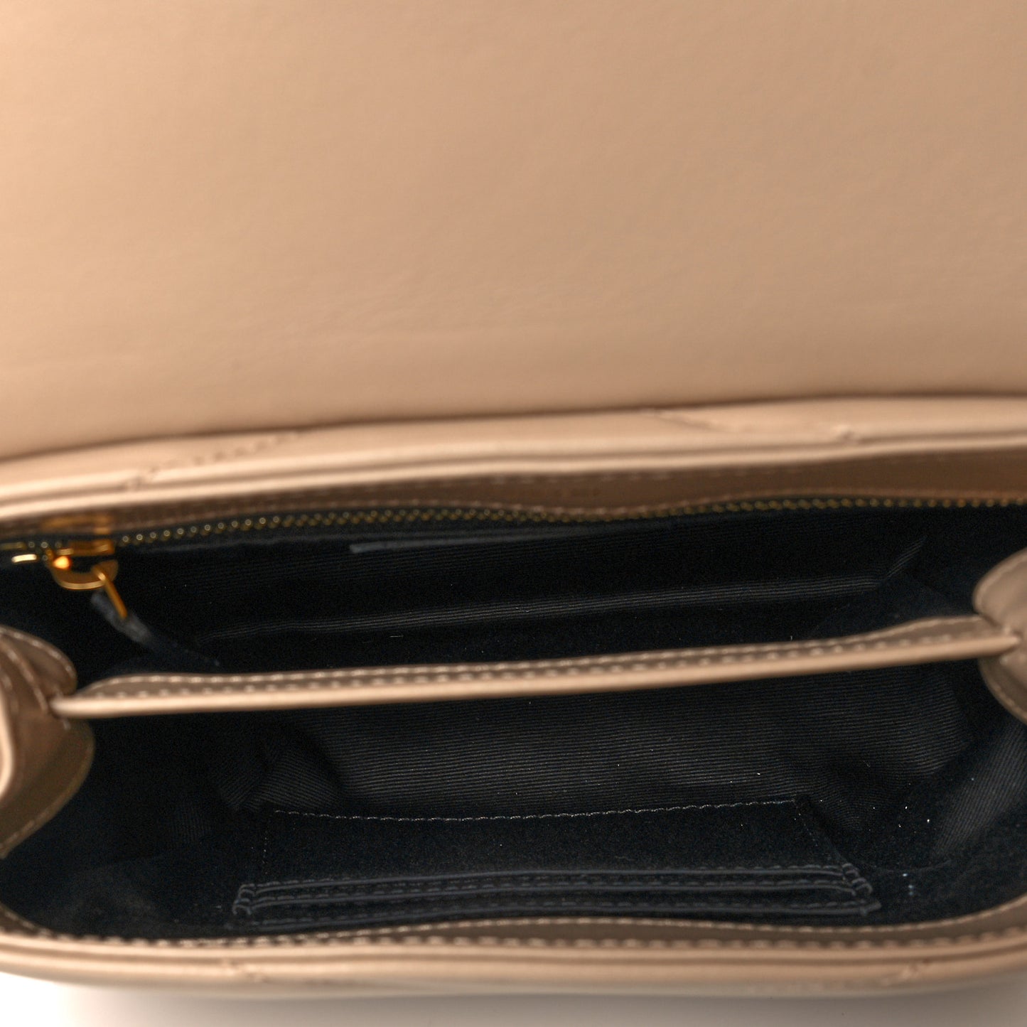 Calfskin Y Quilted Monogram Toy Loulou Crossbody Bag Latte