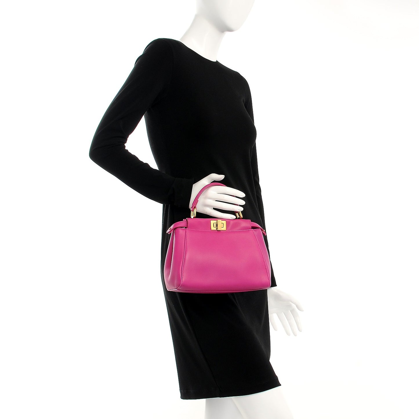 Nappa Mini Peekaboo Iconic Satchel Magenta