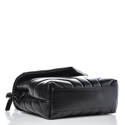 Saint Laurent Calfskin Y Quilted Monogram Toy Loulou Crossbody Bag Black 4 of 8