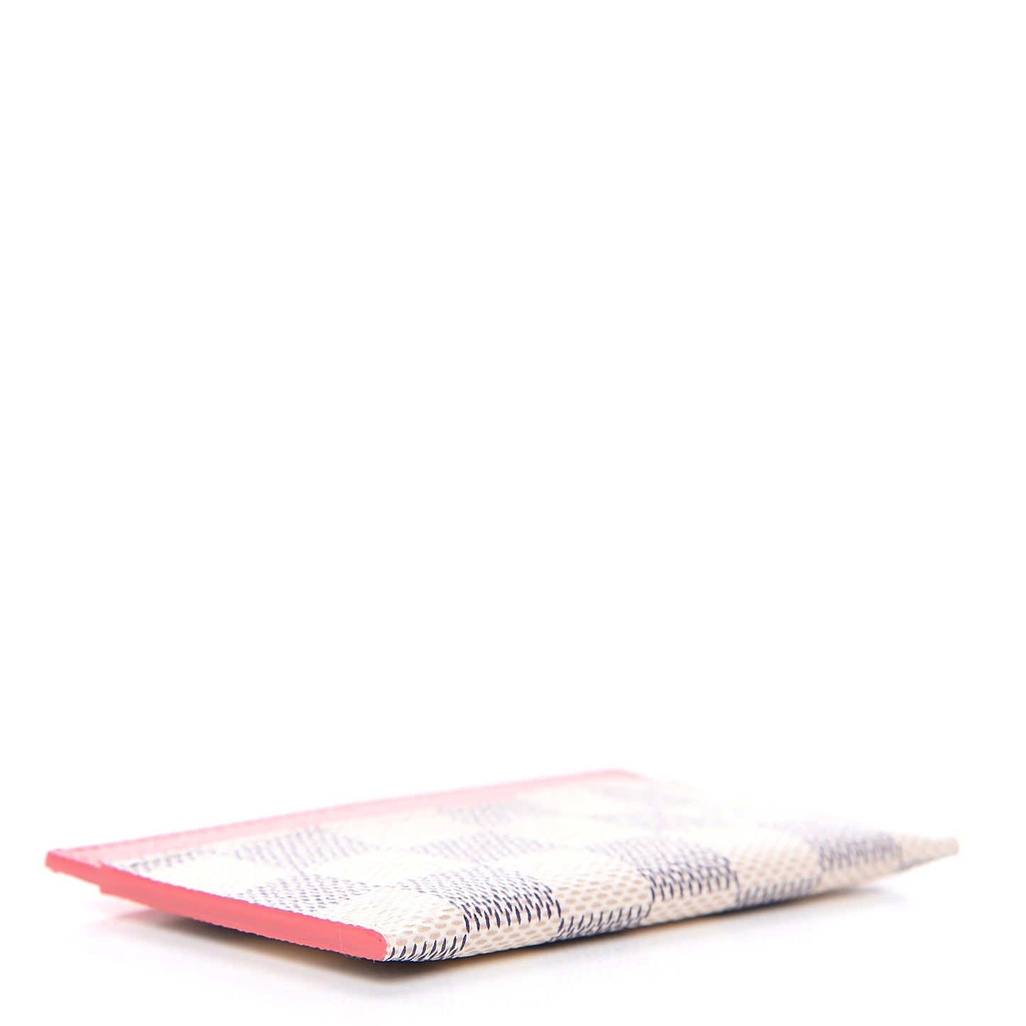 Damier Azur Daily Card Holder Rose Papaye