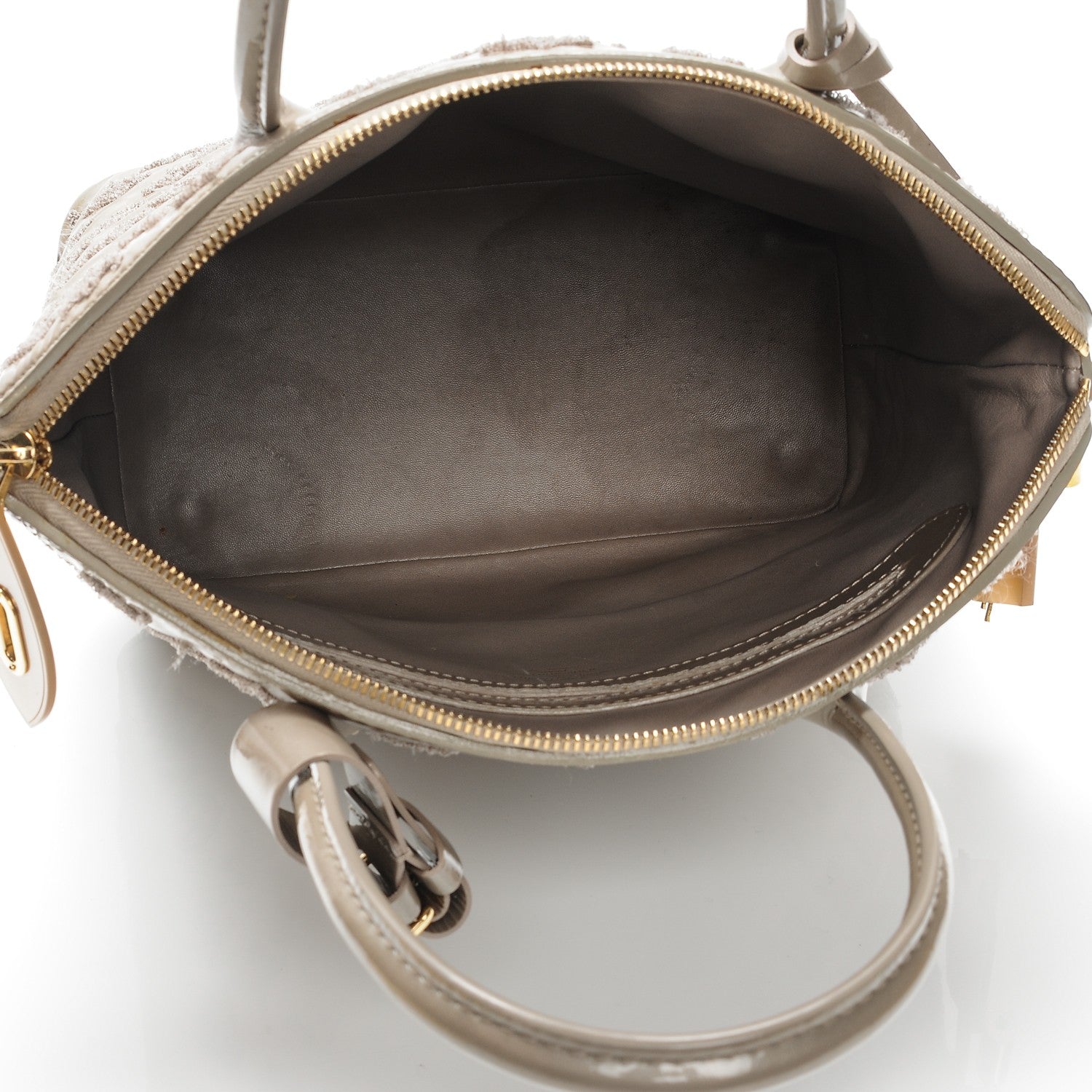 Louis Vuitton Patent Lambskin Fascination Lockit Gris 5 of 11