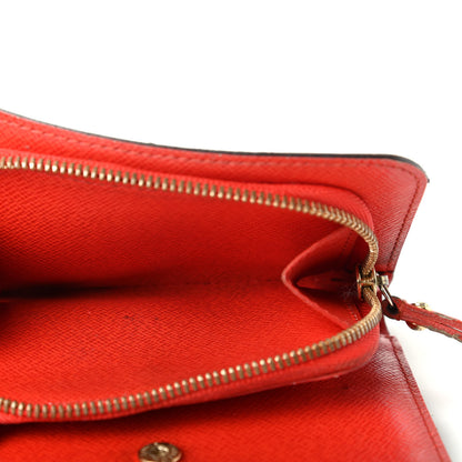 Louis Vuitton Monogram Insolite Coin Purse Wallet Red 7 of 7