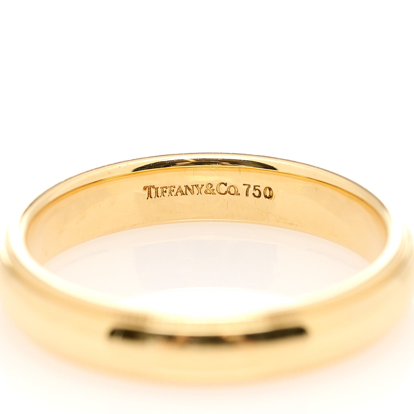 18K Yellow Gold 4mm Essential Double Milgrain Band Ring 57 8