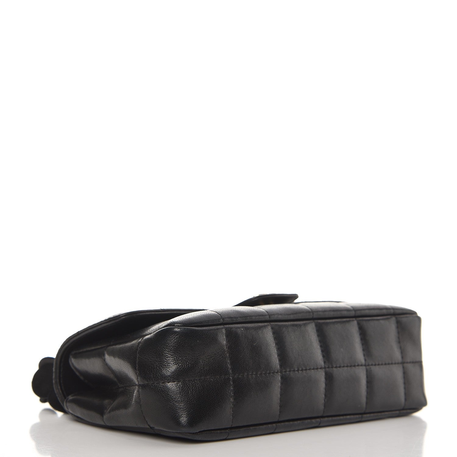 Chanel Lambskin Quilted Mini Chocolate Bar Camellia Flap Black 4 of 8