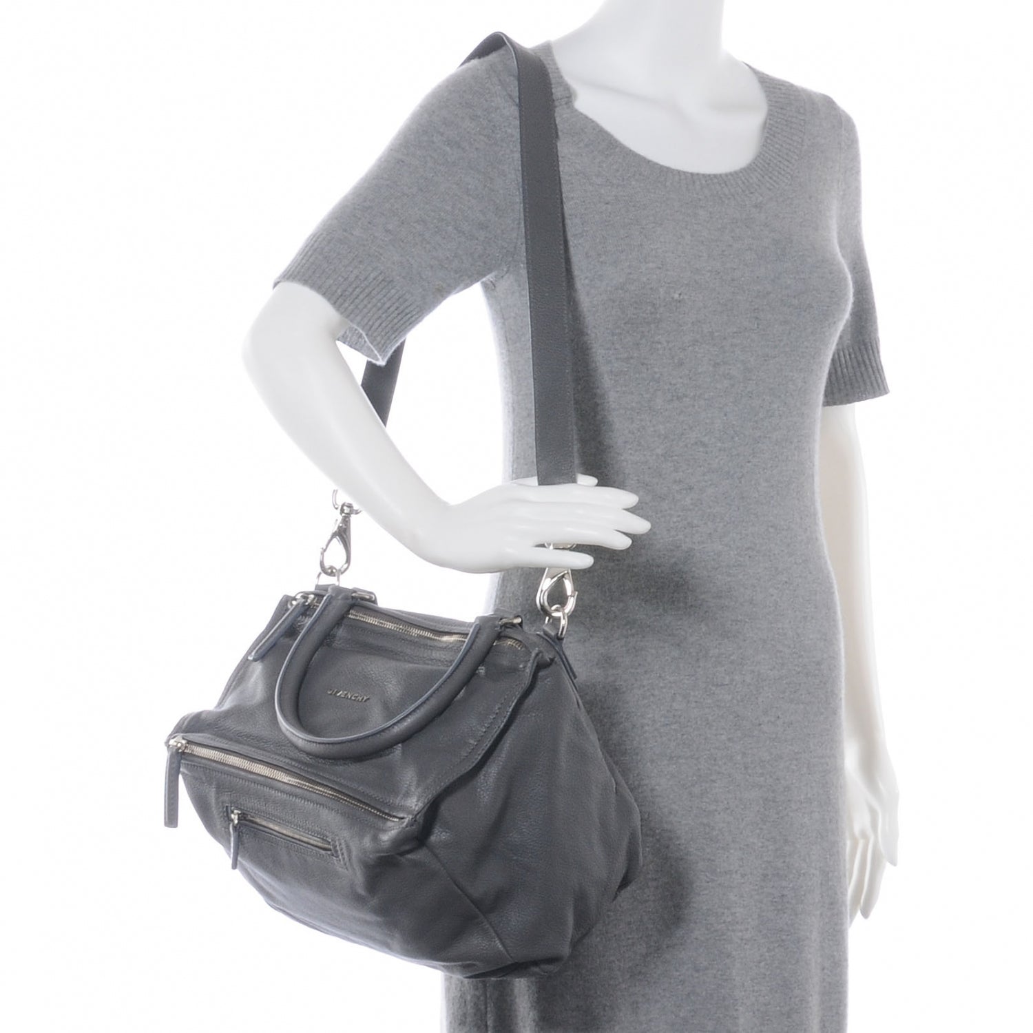 Givenchy Leather Medium Pandora Grey 2 of 8