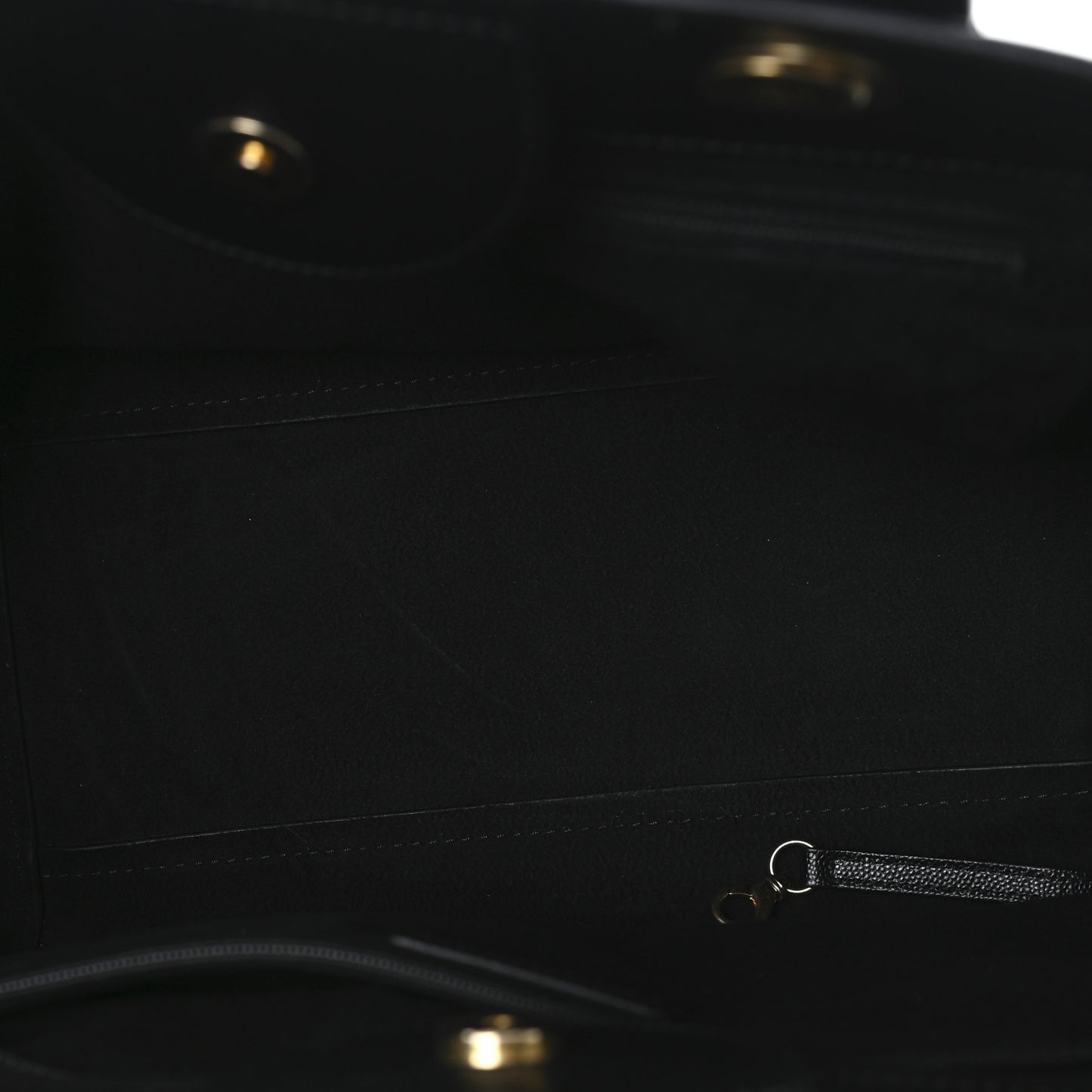 Caviar Small Studded Deauville Tote Black