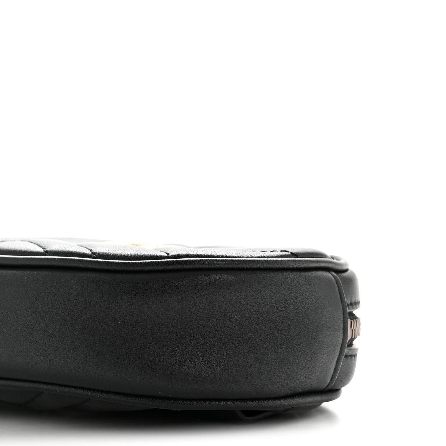 Gucci Calfskin Matelasse GG Marmont Belt Bag 85 34 Black 10 of 12