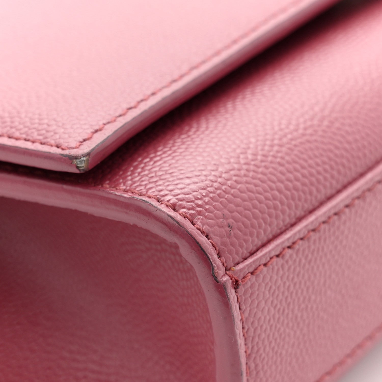 Saint Laurent Grain De Poudre Small Classic Monogram Kate Satchel Mystic Rose 13 of 14