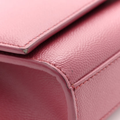 Saint Laurent Grain De Poudre Small Classic Monogram Kate Satchel Mystic Rose 13 of 14