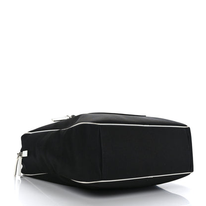 Chanel Canvas Rubber Airlines Large Zip Shopping Tote Black White Red 4 of 11