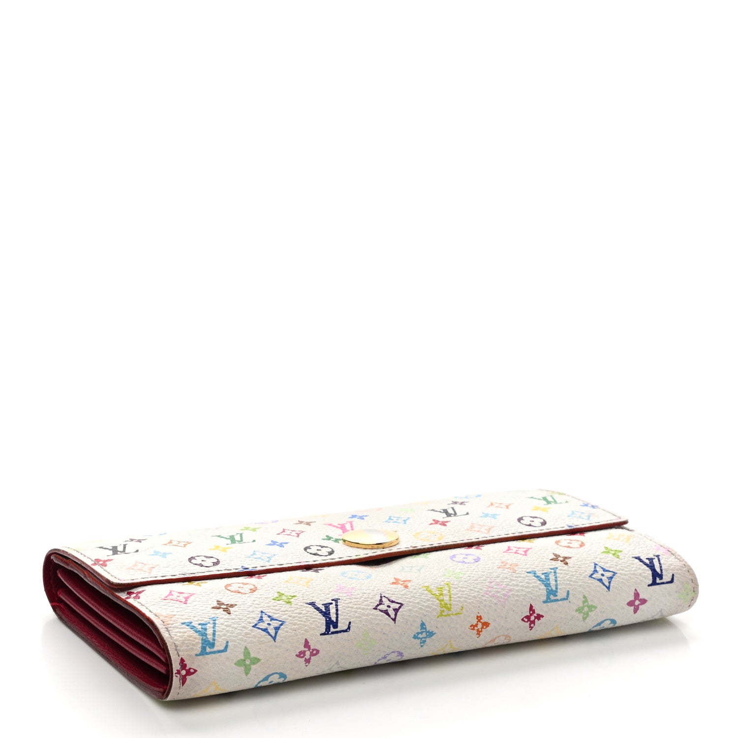 Louis Vuitton Monogram Multicolor Sarah Wallet White Grenade 4 of 13