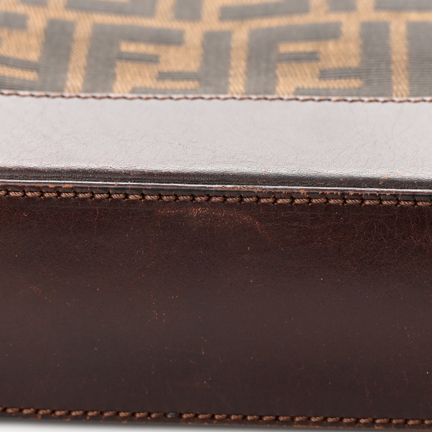 Zucca Calfskin Shopping Tote Tobacco