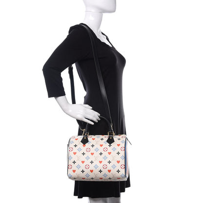 Louis Vuitton Game On Speedy Bandouliere 25 White 2 of 9