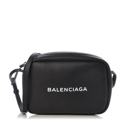 Balenciaga Calfskin Logo S Everyday Camera Bag Black 1 of 7