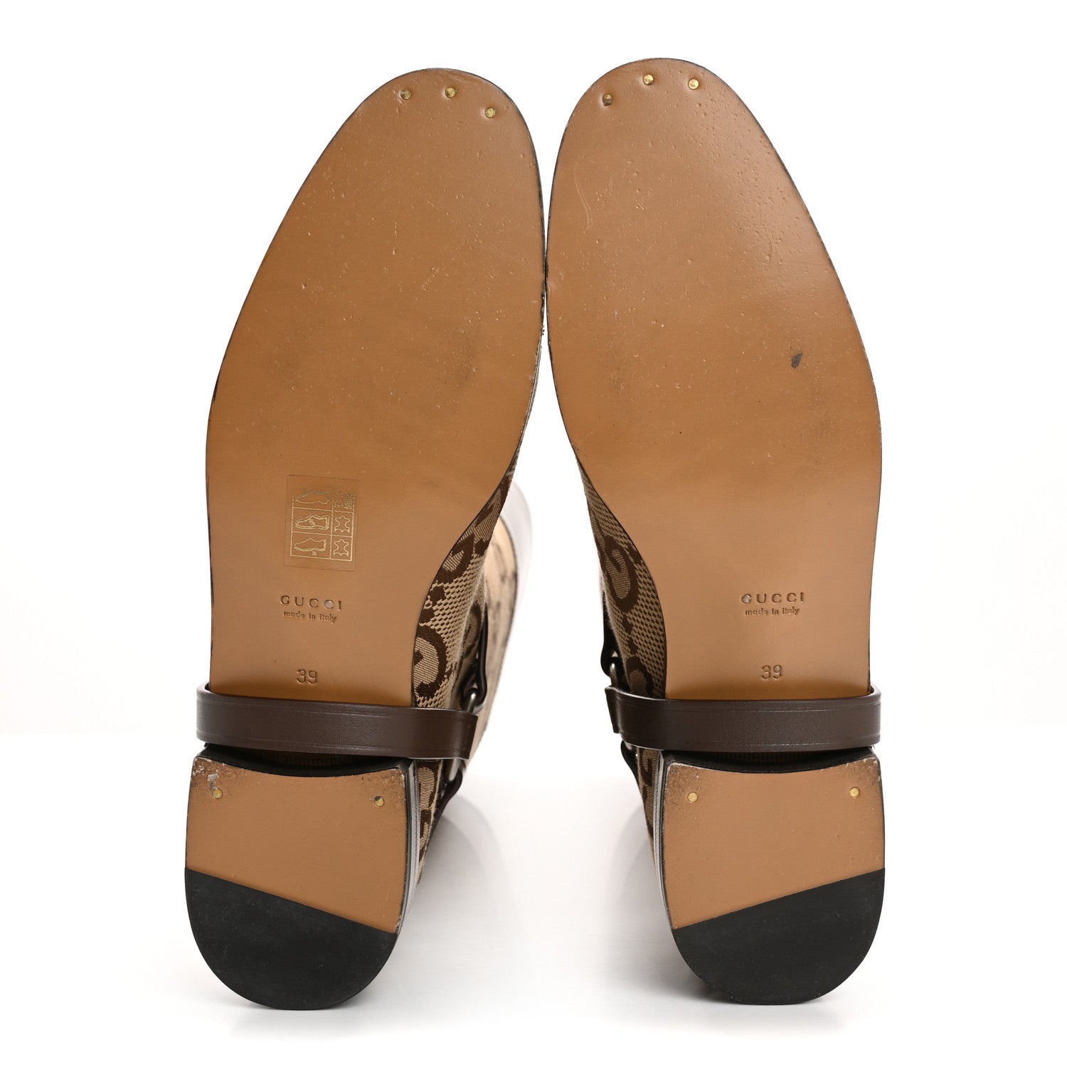 Gucci Monogram Jumbo GG Cordovan Lux Zelda Harness Riding Boots 39 Camel Ebony New Acero 5 of 8