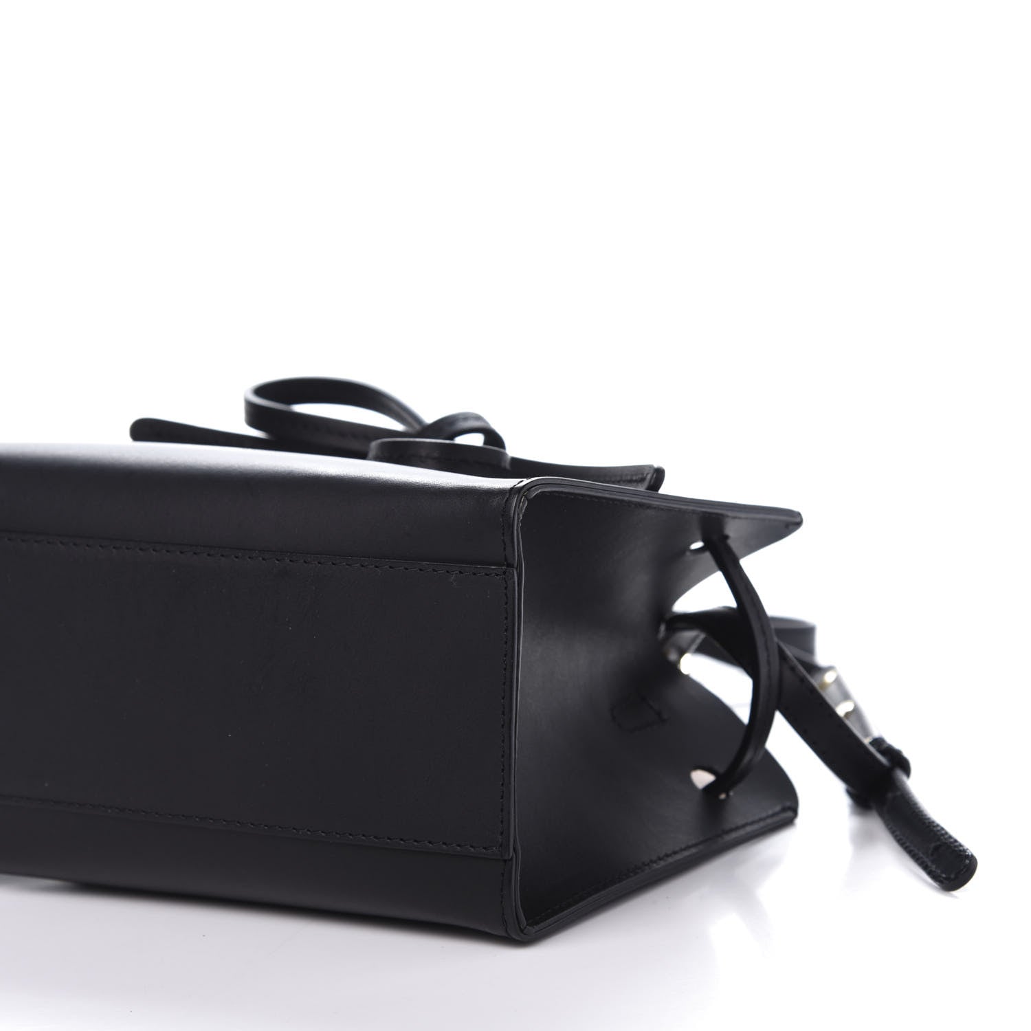 Mansur Gavriel Calfskin Mini Mini Sun Bag Black Rosa 7 of 8