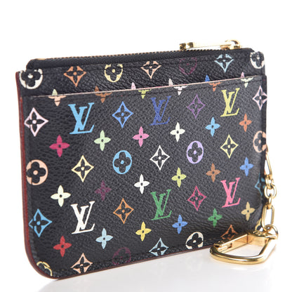 Louis Vuitton Monogram Multicolor Key Pouch Black Grenade 3 of 7