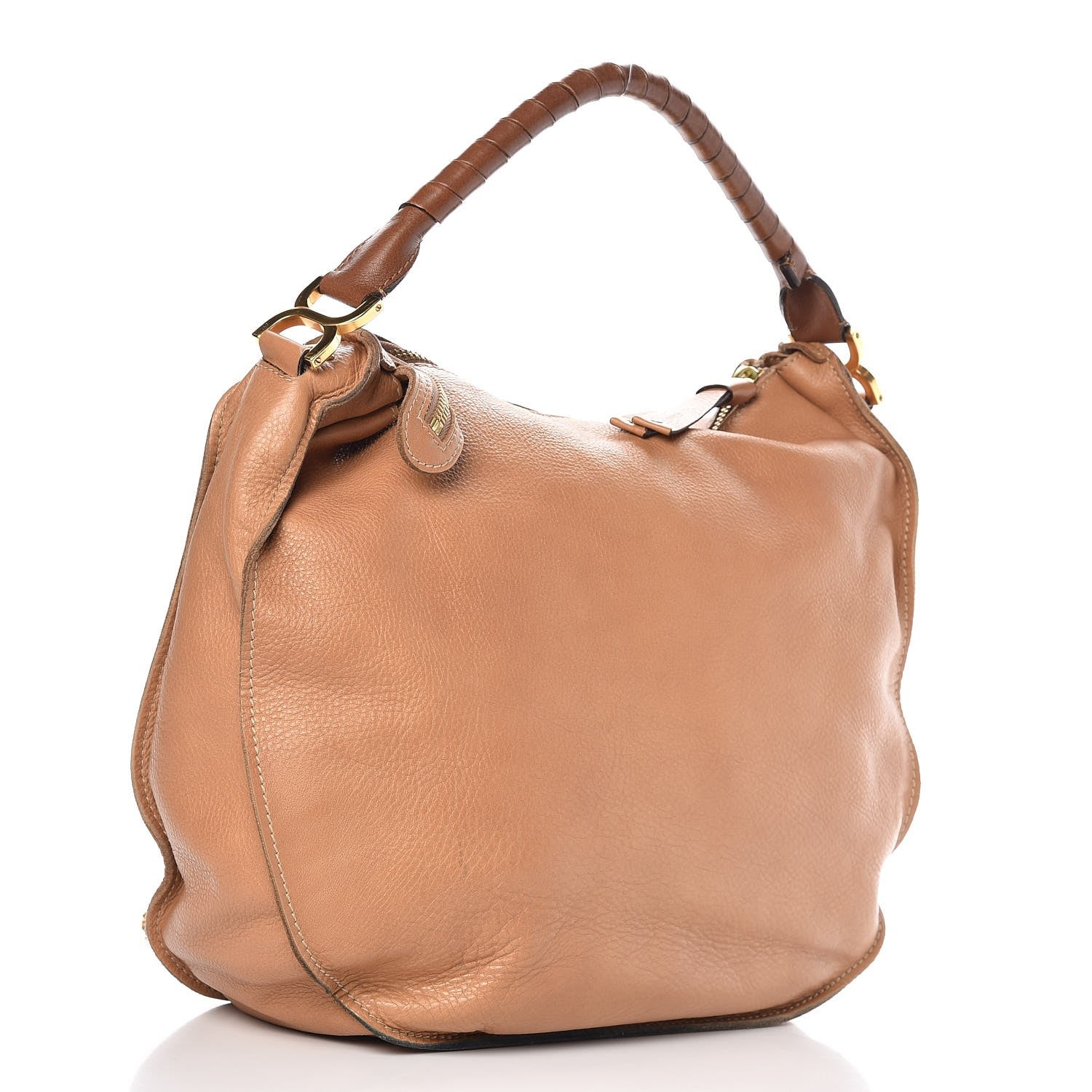 Chloe Calfskin Large Marcie Hobo Wood 3 of 18
