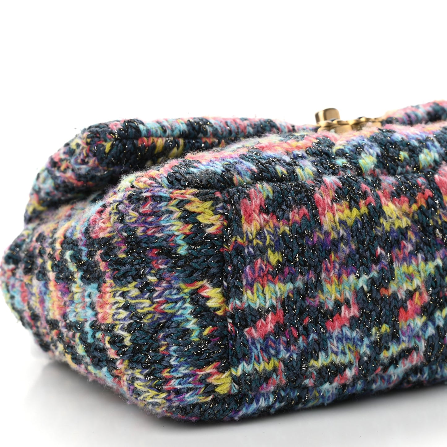 Tweed Quilted Medium Chanel 19 Flap Dark Multicolor