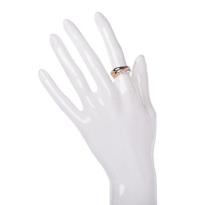 Cartier 18K Pink Yellow White Gold Classic Les Must De Trinity Ring 50 5.25 2 of 5