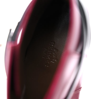 Hermes Calfskin Neo Low Boots 38 Carmin Black 13 of 13