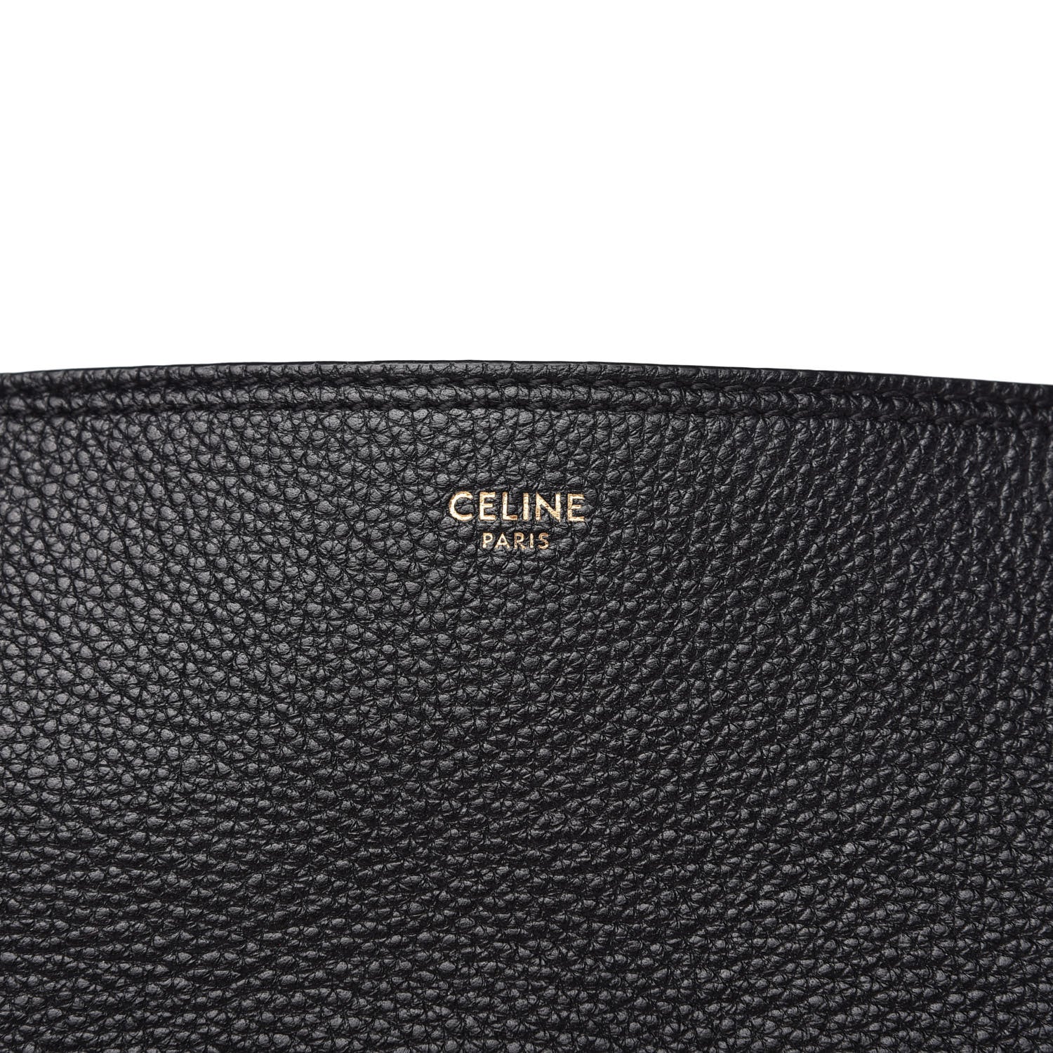 Celine Soft Grained Calfskin Medium Bucket Bag Black 8 of 9