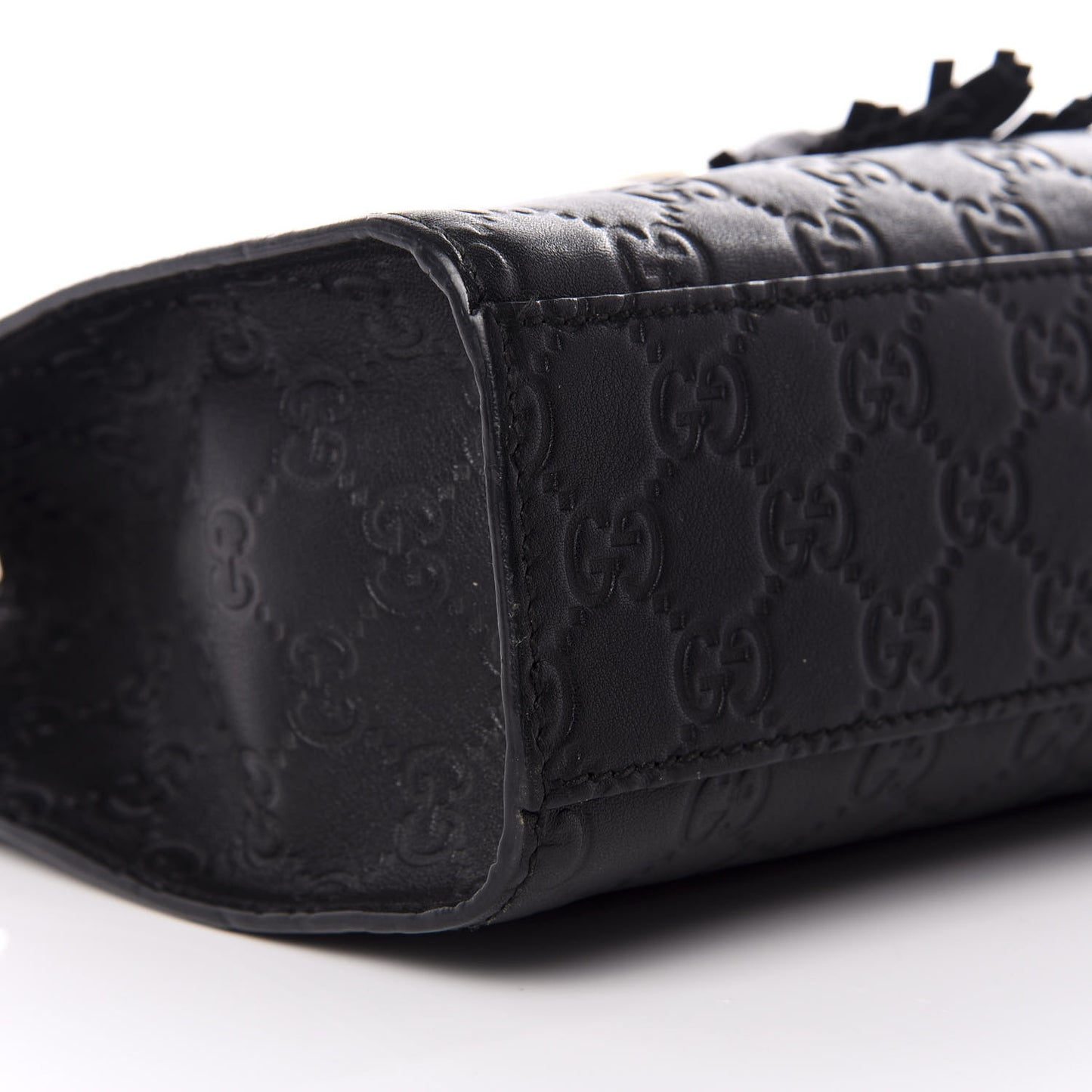 Guccissima Medium Emily Chain Shoulder Bag Black